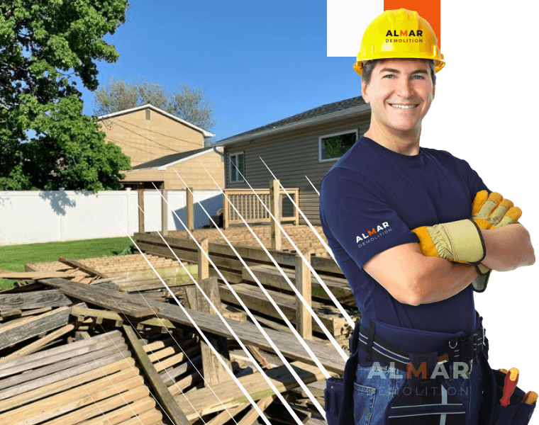 deck demolition services by almar construction