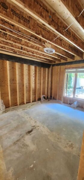 interior home tear down project