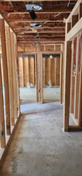 residential home interior tear down