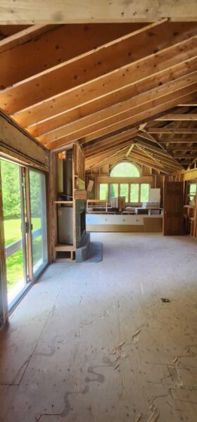 tearing down a residential interior