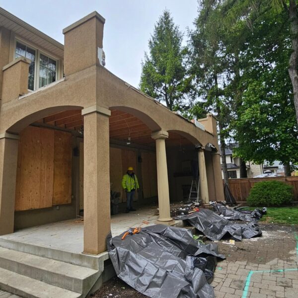 outdoor column and pillar teardown