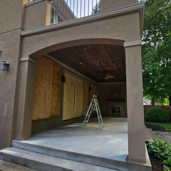 residential partial outdoor demolition