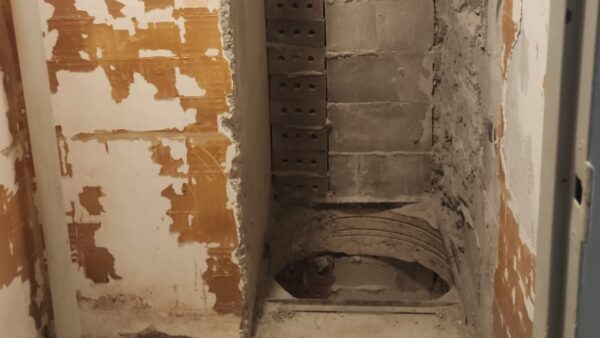interior masonry chimney demo hamilton